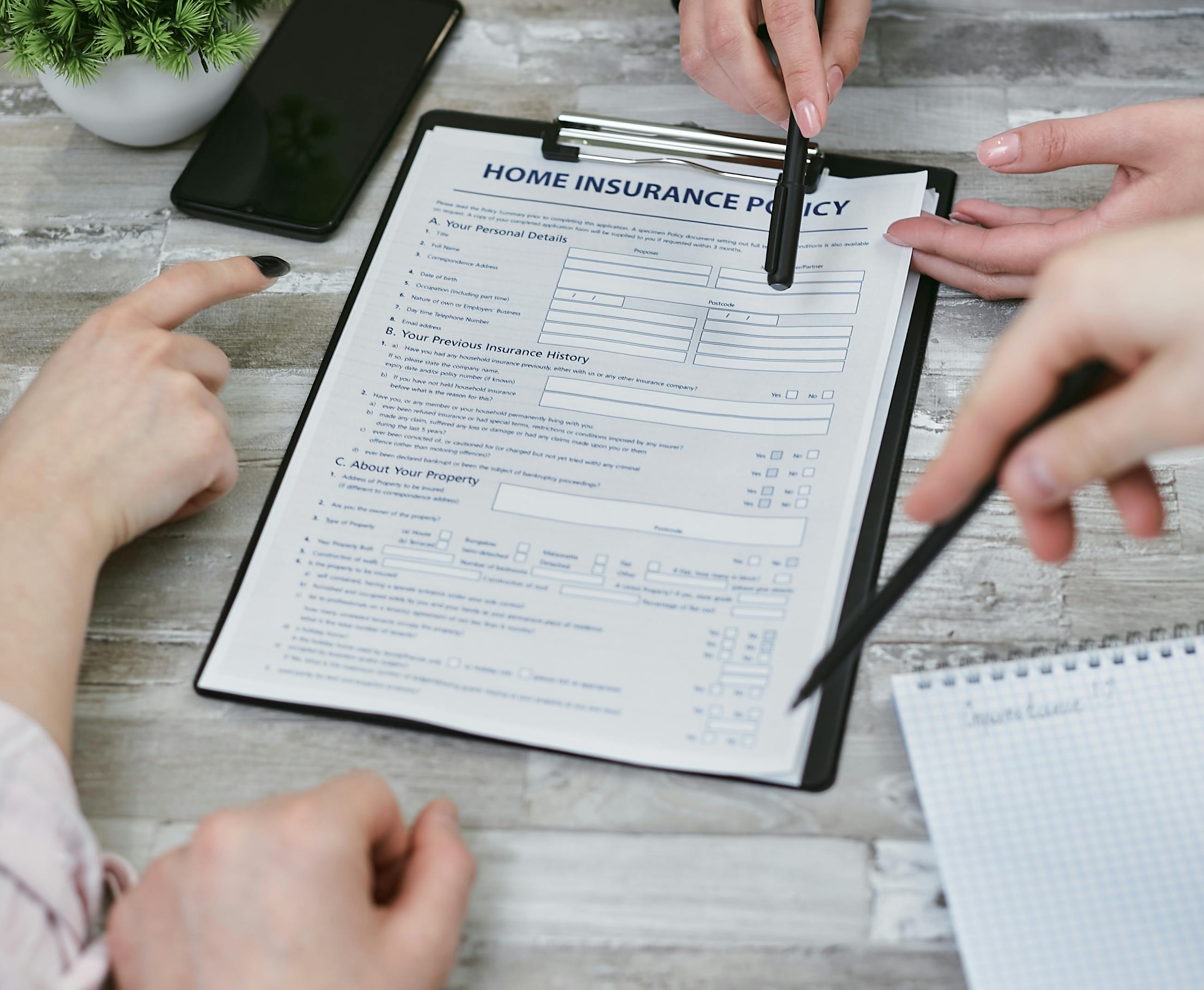 Home insurance consultation for coverage fit